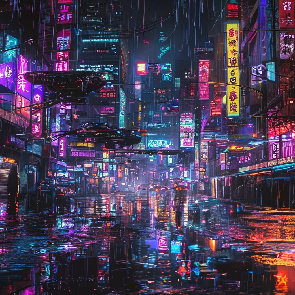 NVIDIA Sana Sprint - Cyberpunk City