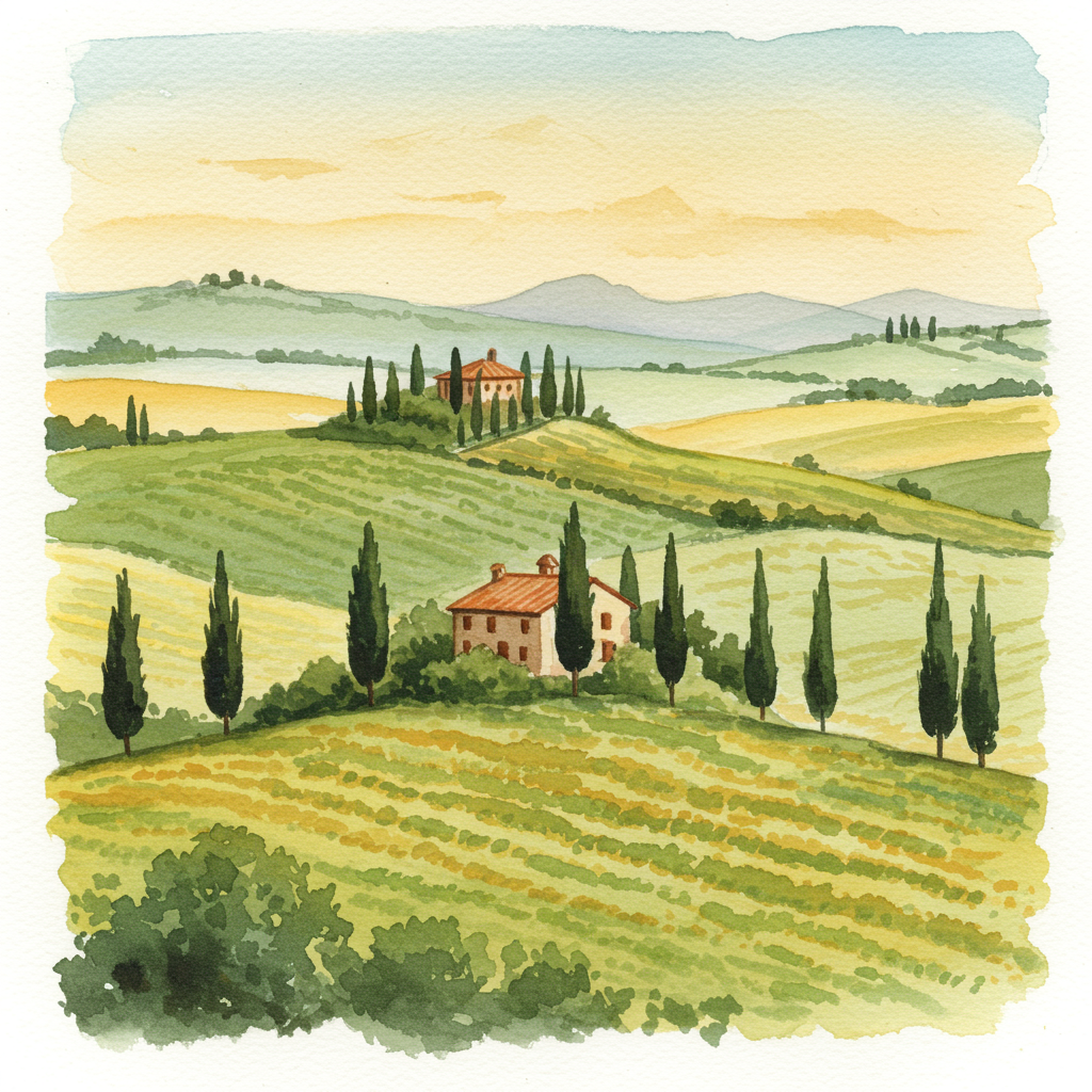 Google Imagen 3 - Watercolor Landscape