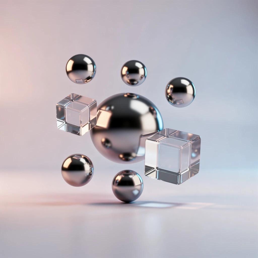 FLUX 2 Pro - Abstract 3D Shapes