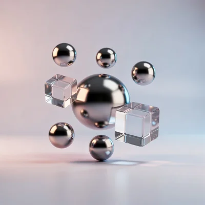 FLUX 2 Pro - Abstract 3D Shapes