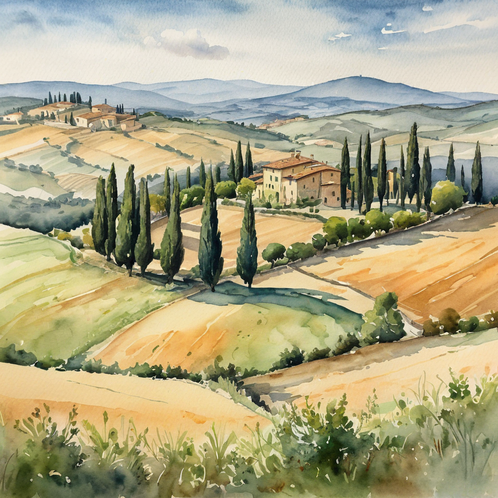 RealVisXL V5.0 - Watercolor Landscape