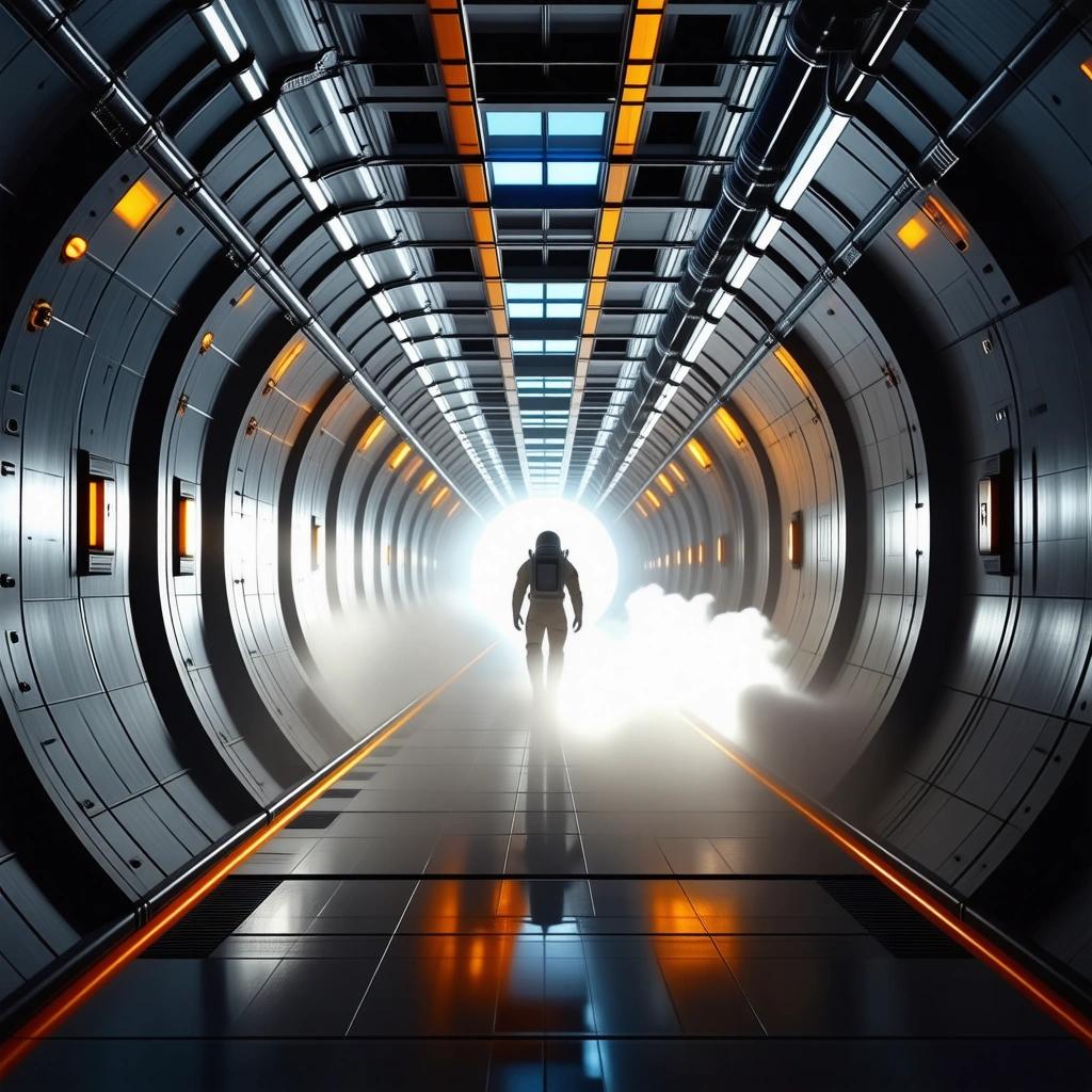 Stable Diffusion 3.5 Large Turbo - Sci-Fi Corridor