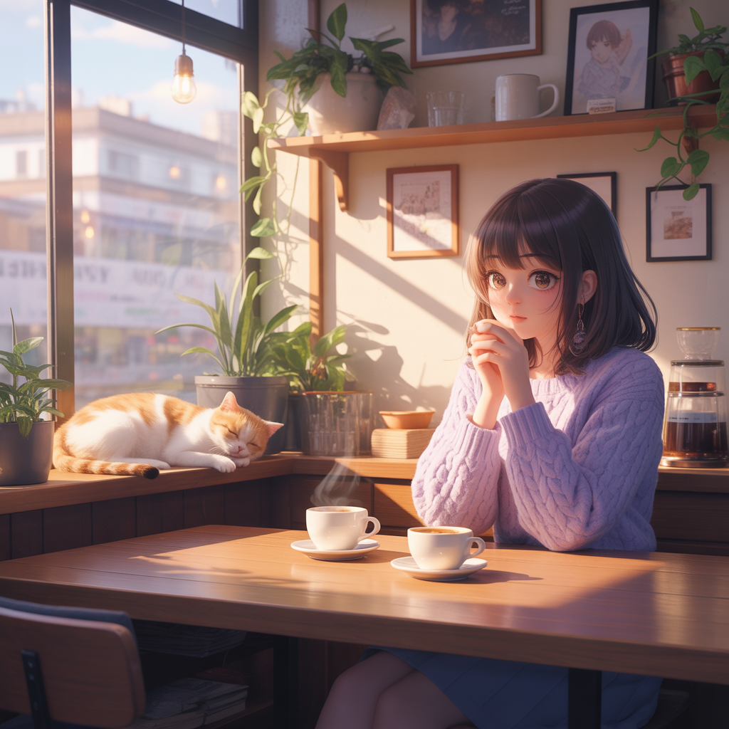 Ideogram v3 Turbo - Cozy Anime Cafe