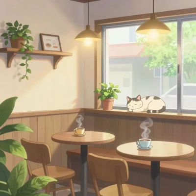 Z-Image Turbo - Cozy Anime Cafe