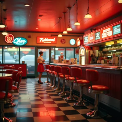 FLUX Dev - Retro Diner