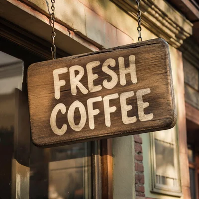 Bria Image 3.2 - Coffee Shop Sign