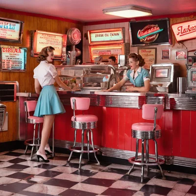 RealVisXL V5.0 - Retro Diner