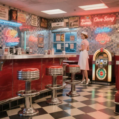 Hunyuan Image 3 - Retro Diner