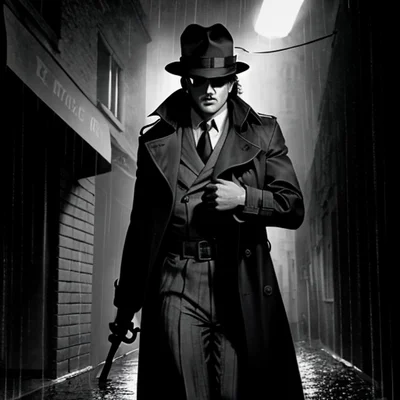 DreamShaper 8 - Noir Detective