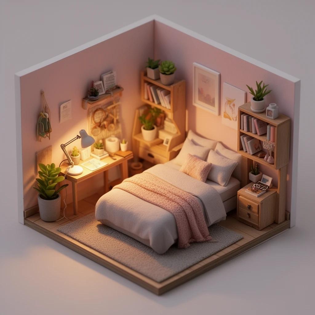 FLUX 2 Dev - Isometric Room