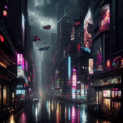 Bria Image 3.2 - Cyberpunk City