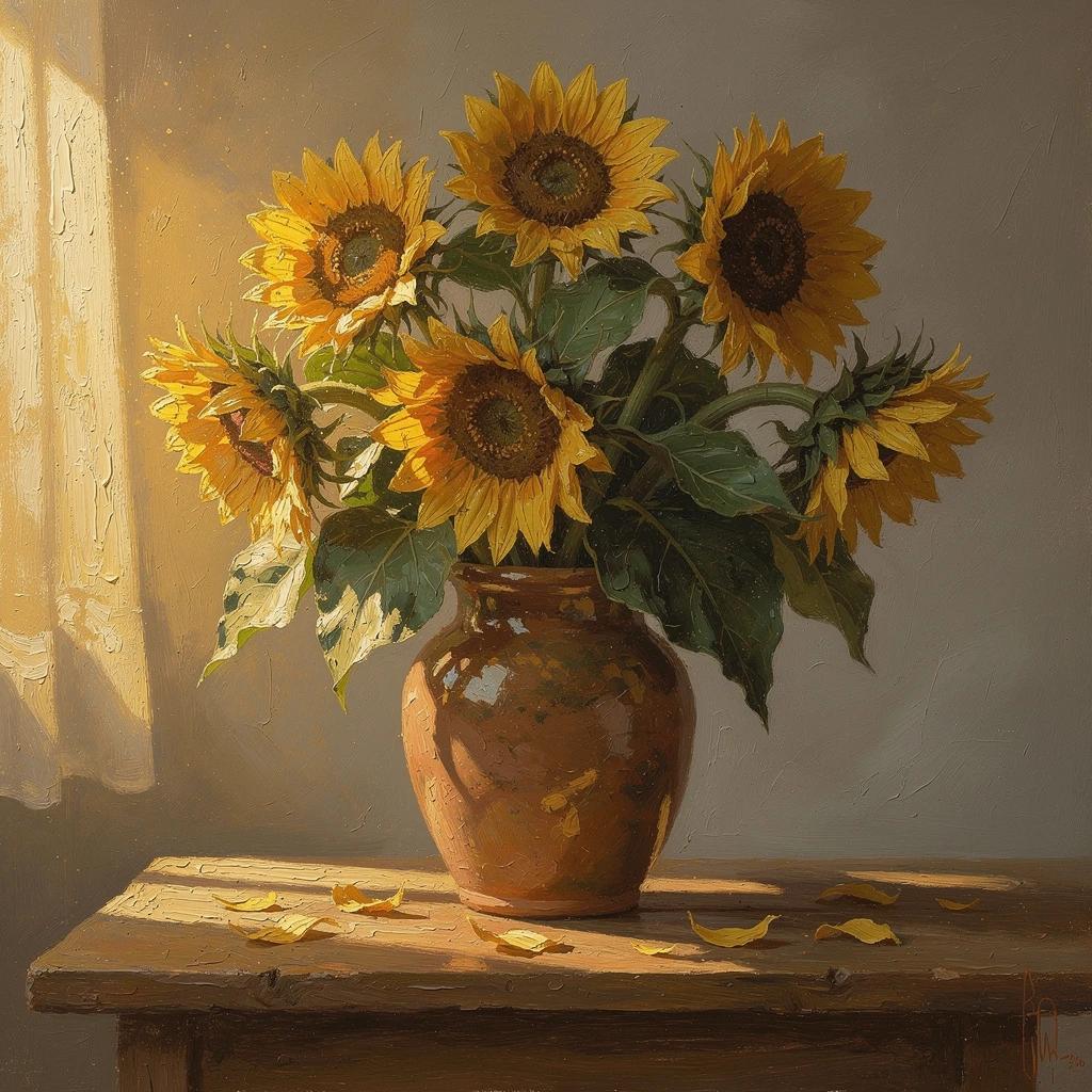 FLUX 2 Pro - Oil Painting Flowers