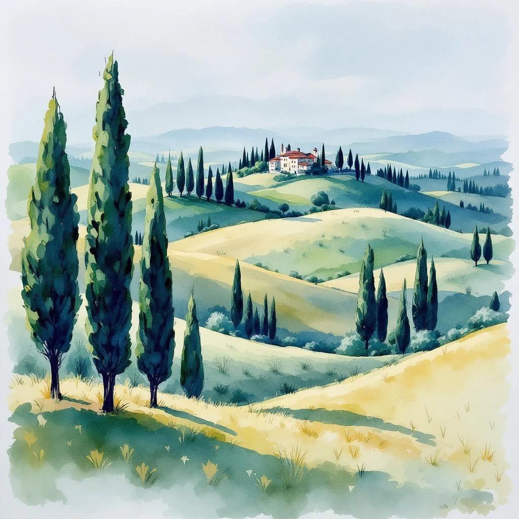 FLUX 1.1 Pro - Watercolor Landscape