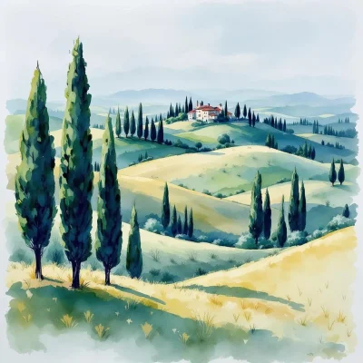 FLUX 1.1 Pro - Watercolor Landscape