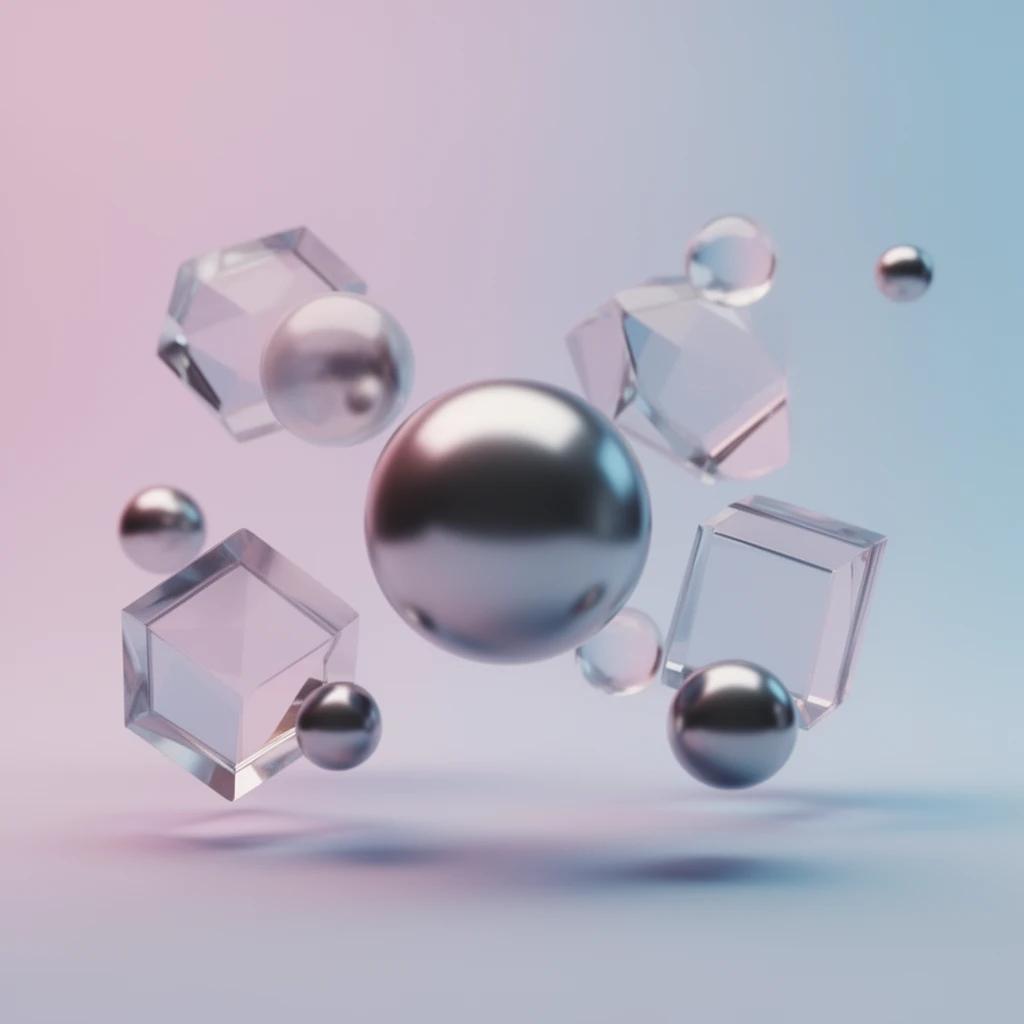 FLUX 2 Dev - Abstract 3D Shapes