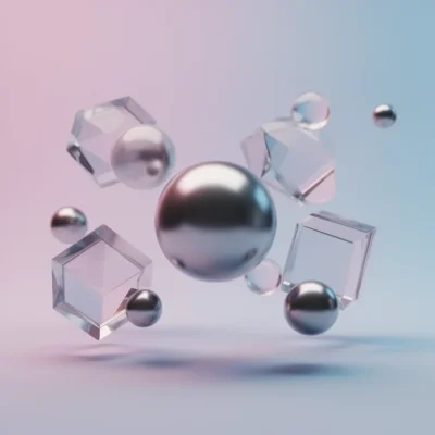 FLUX 2 Dev - Abstract 3D Shapes