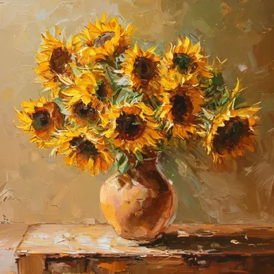 NVIDIA Sana Sprint - Oil Painting Flowers