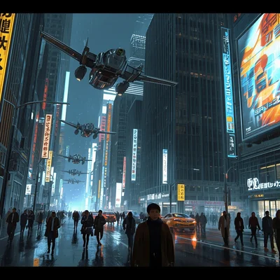 Leonardo Lucid Origin - Cyberpunk City