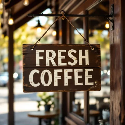 HiDream L1 Dev - Coffee Shop Sign