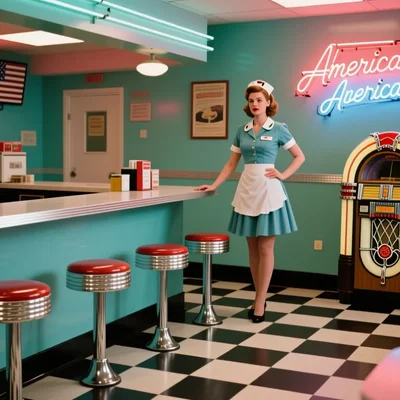 Qwen Image - Retro Diner