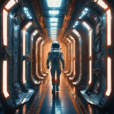 DreamShaper XL Alpha 2 - Sci-Fi Corridor