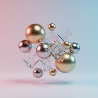 Nano Banana - Abstract 3D Shapes