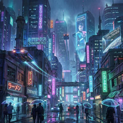 Nano Banana Pro - Cyberpunk City