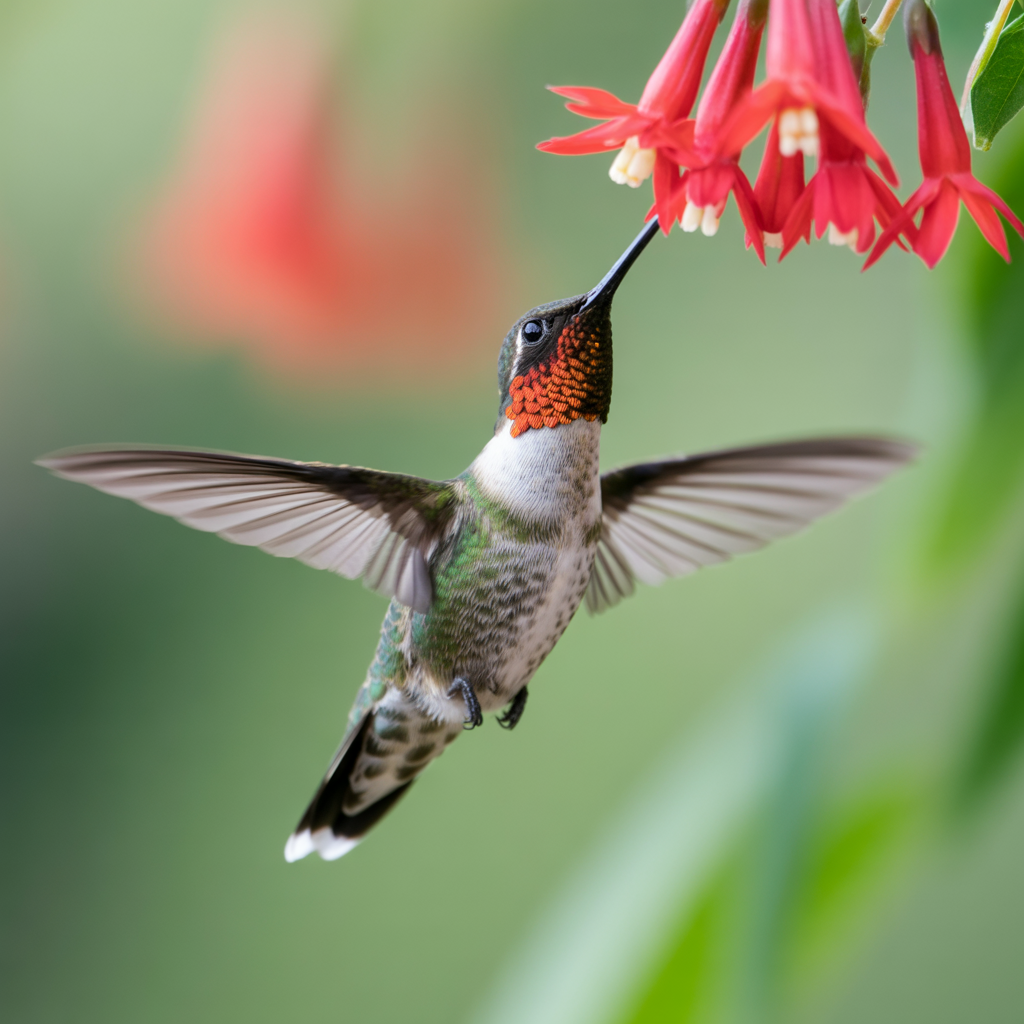 Ideogram v3 Turbo - Hummingbird