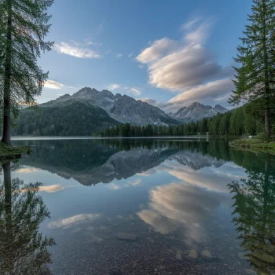 Ideogram v3 - Mountain Lake Sunrise