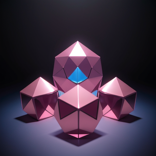 DreamShaper 8 - Abstract 3D Shapes