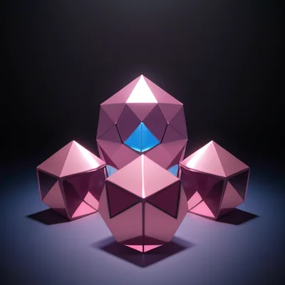 DreamShaper 8 - Abstract 3D Shapes