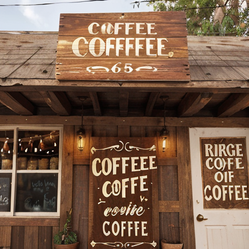 Epic Realism Natural Sin - Coffee Shop Sign