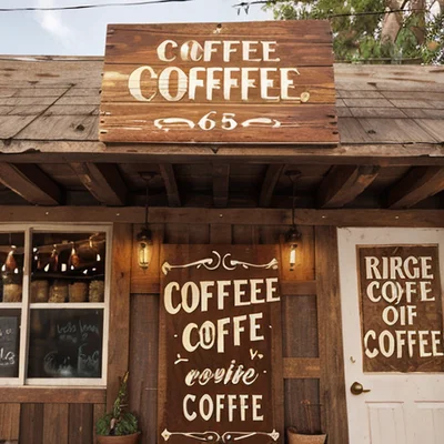 Epic Realism Natural Sin - Coffee Shop Sign