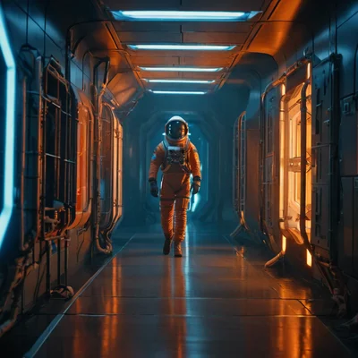 RealVisXL V5.0 - Sci-Fi Corridor