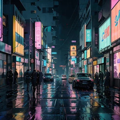 Epic Realism Natural Sin - Cyberpunk City