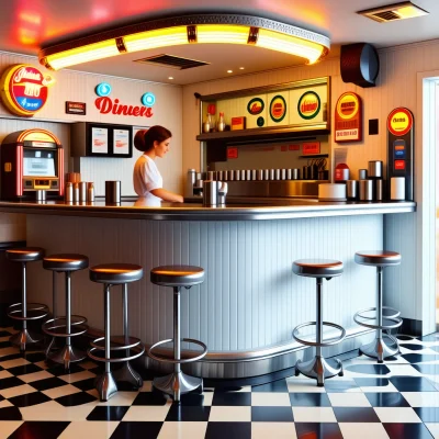 Stable Diffusion 3.5 Large Turbo - Retro Diner