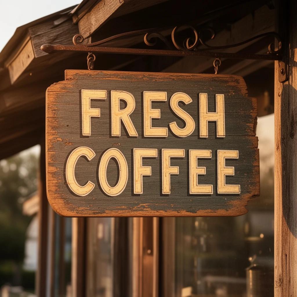 FLUX 2 Dev - Coffee Shop Sign