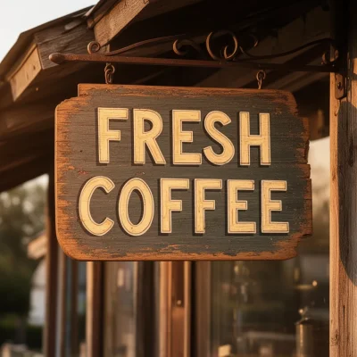 FLUX 2 Dev - Coffee Shop Sign