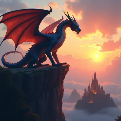 FLUX Dev - Fantasy Dragon