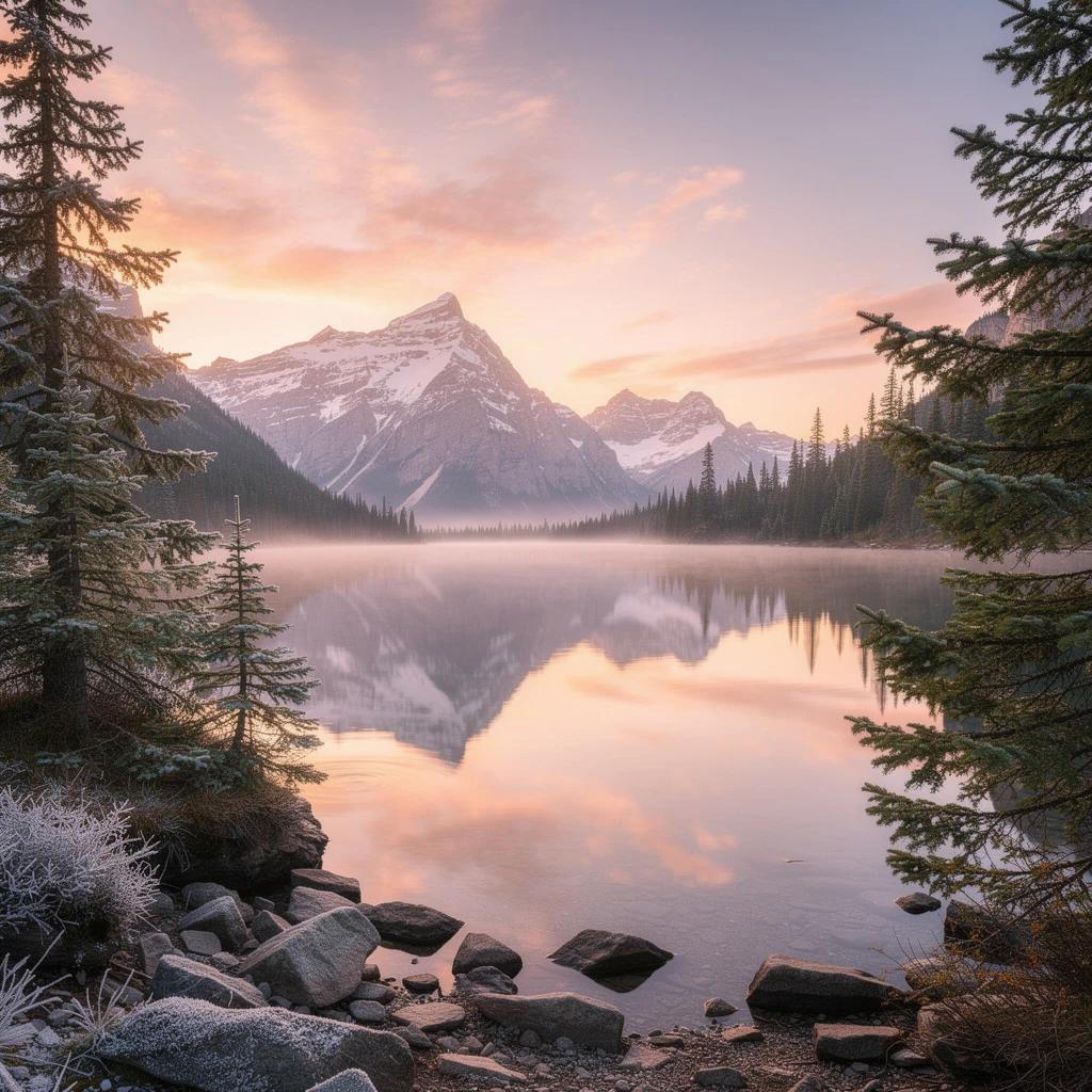 FLUX 2 Pro - Mountain Lake Sunrise