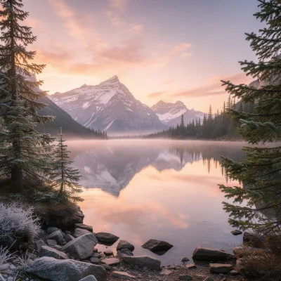 FLUX 2 Pro - Mountain Lake Sunrise