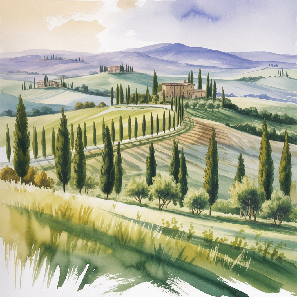 Ideogram v3 - Watercolor Landscape