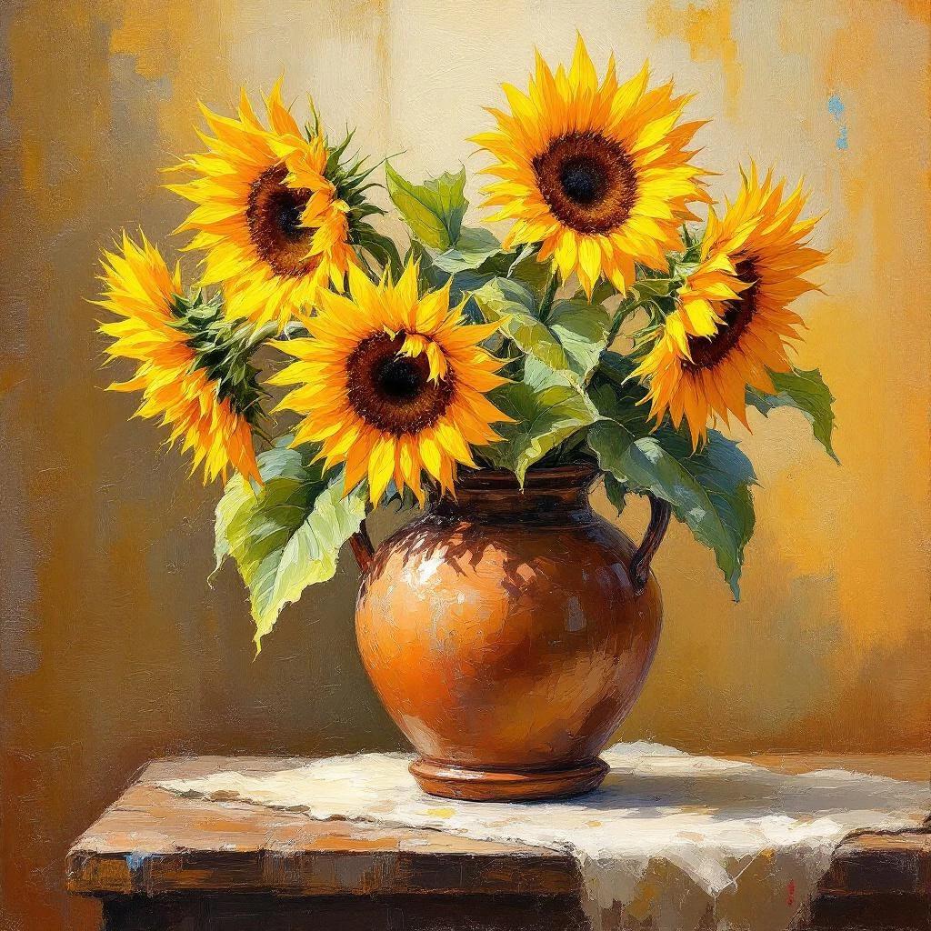 FLUX 1.1 Pro - Oil Painting Flowers