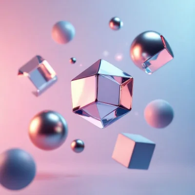 HiDream L1 Full - Abstract 3D Shapes