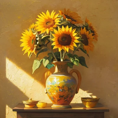 MajicMix Realistic v7 - Oil Painting Flowers