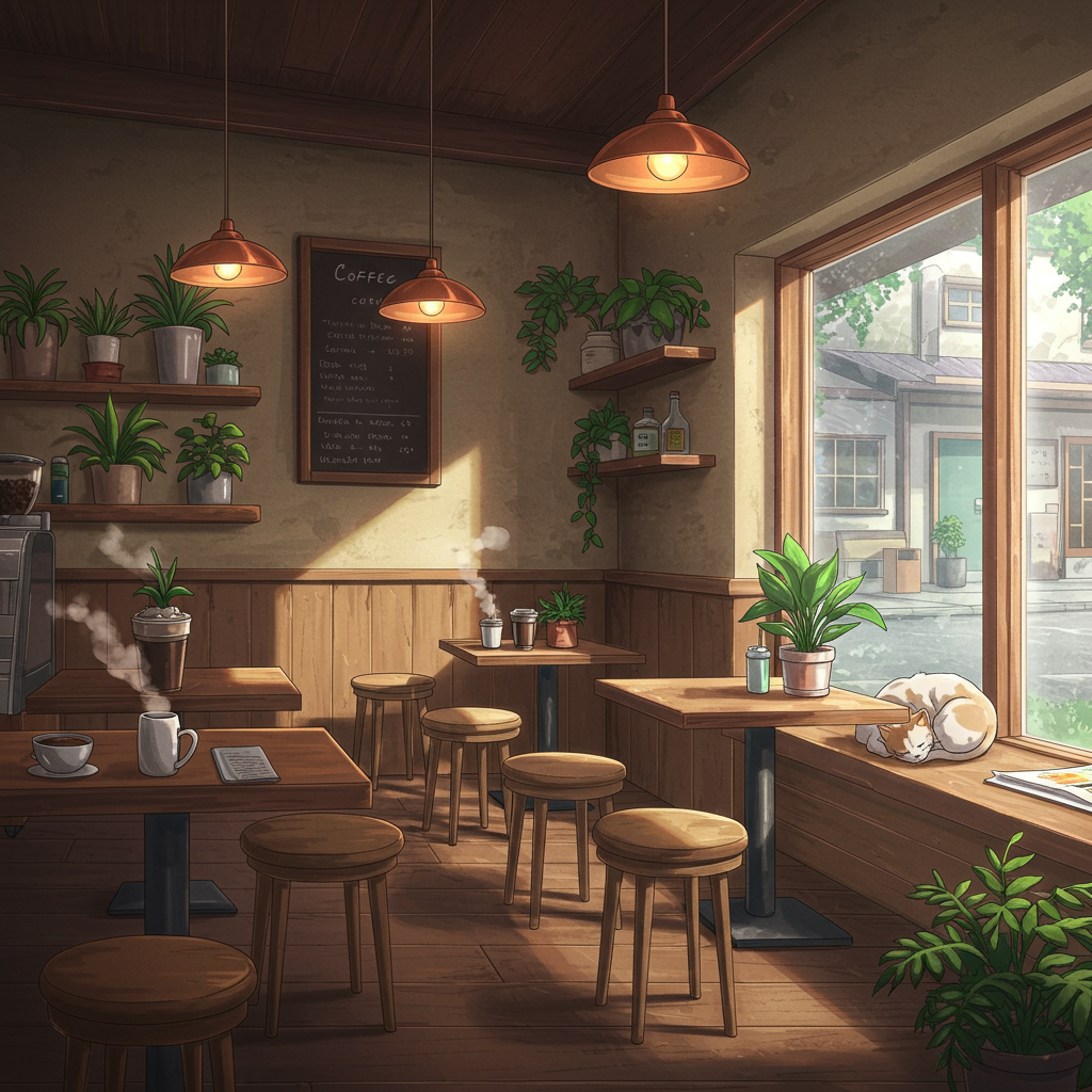 Google Imagen 3 - Cozy Anime Cafe