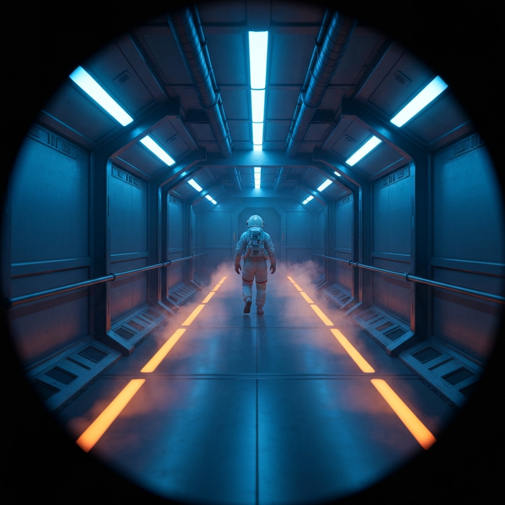 Google Imagen 4 Fast - Sci-Fi Corridor