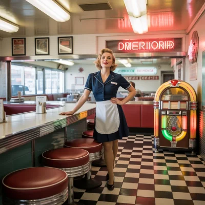 Ideogram v3 Turbo - Retro Diner