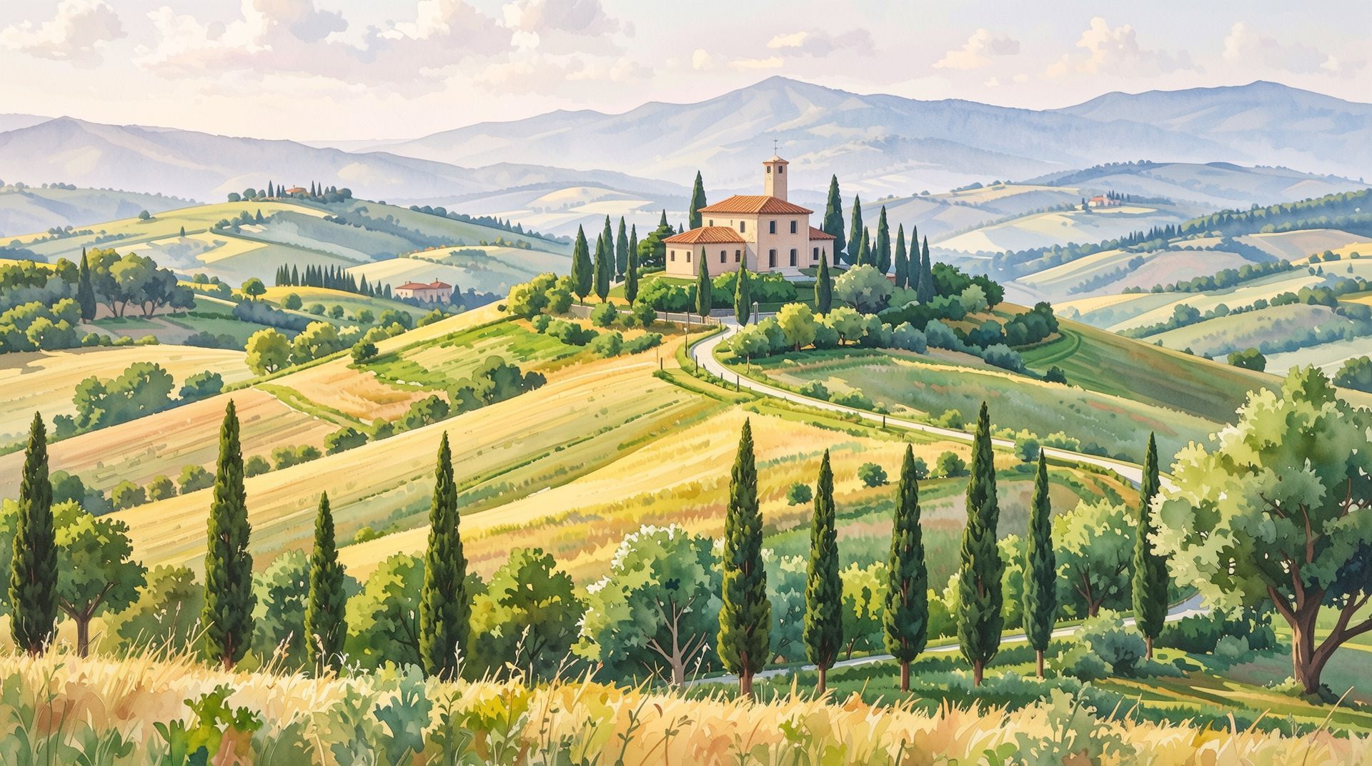 Wan 2.2 Image - Watercolor Landscape