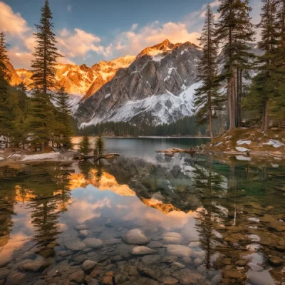 Juggernaut XL v9 - Mountain Lake Sunrise